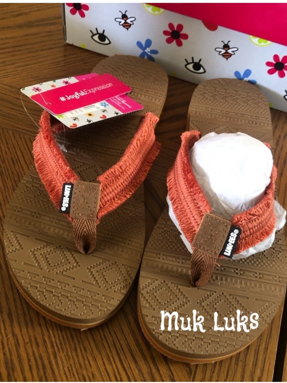 Sunset Orange Flip-Flops